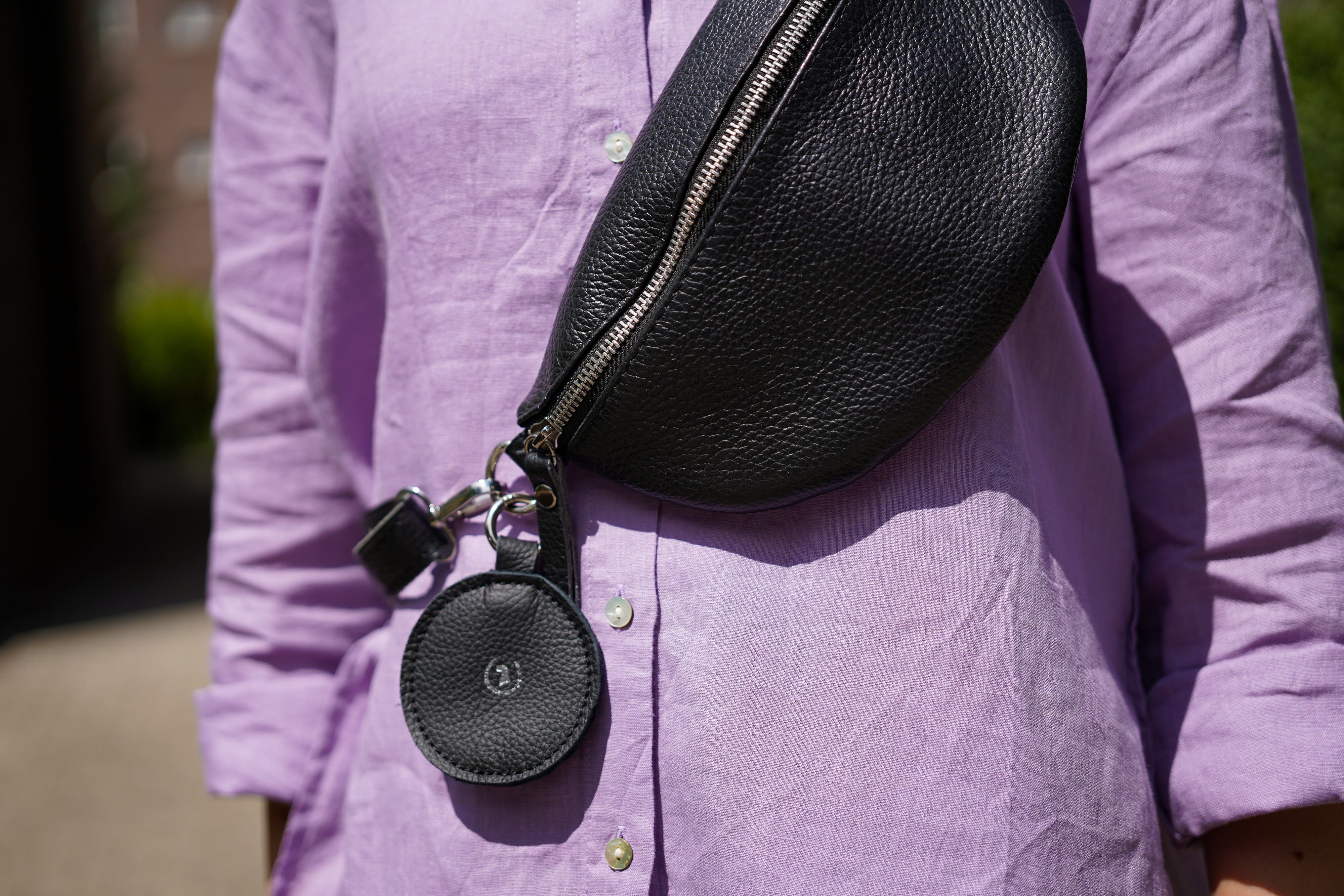 <transcy>Fat leather key ring small</transcy>