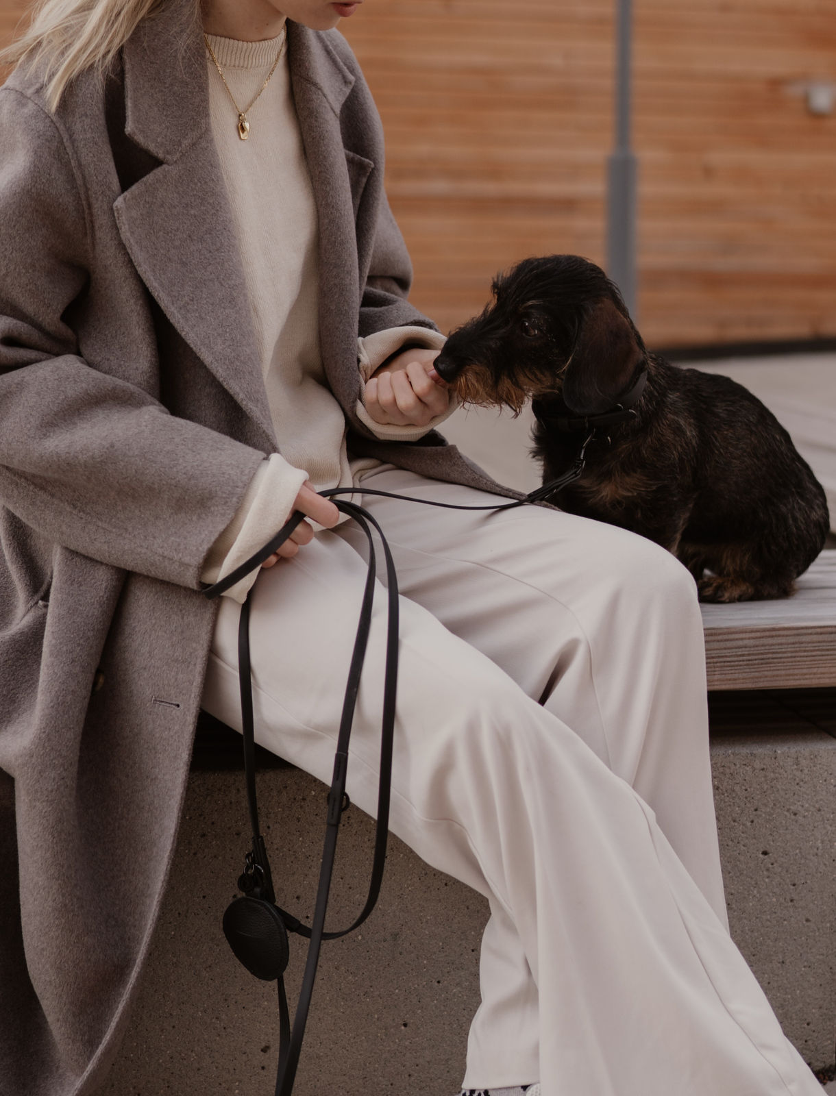 Biothane Halsband Maddison "ALL BLACK" small