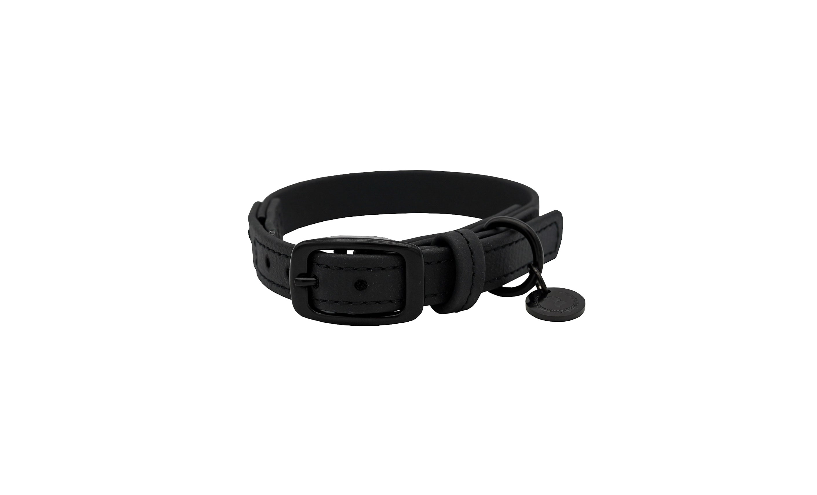 Biothane Halsband Maddison "ALL BLACK" small